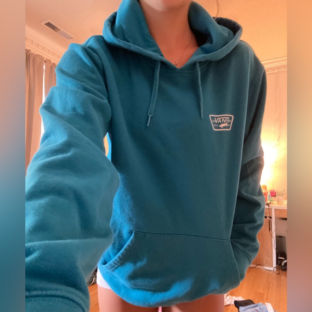 Vans blue hoodie size small
